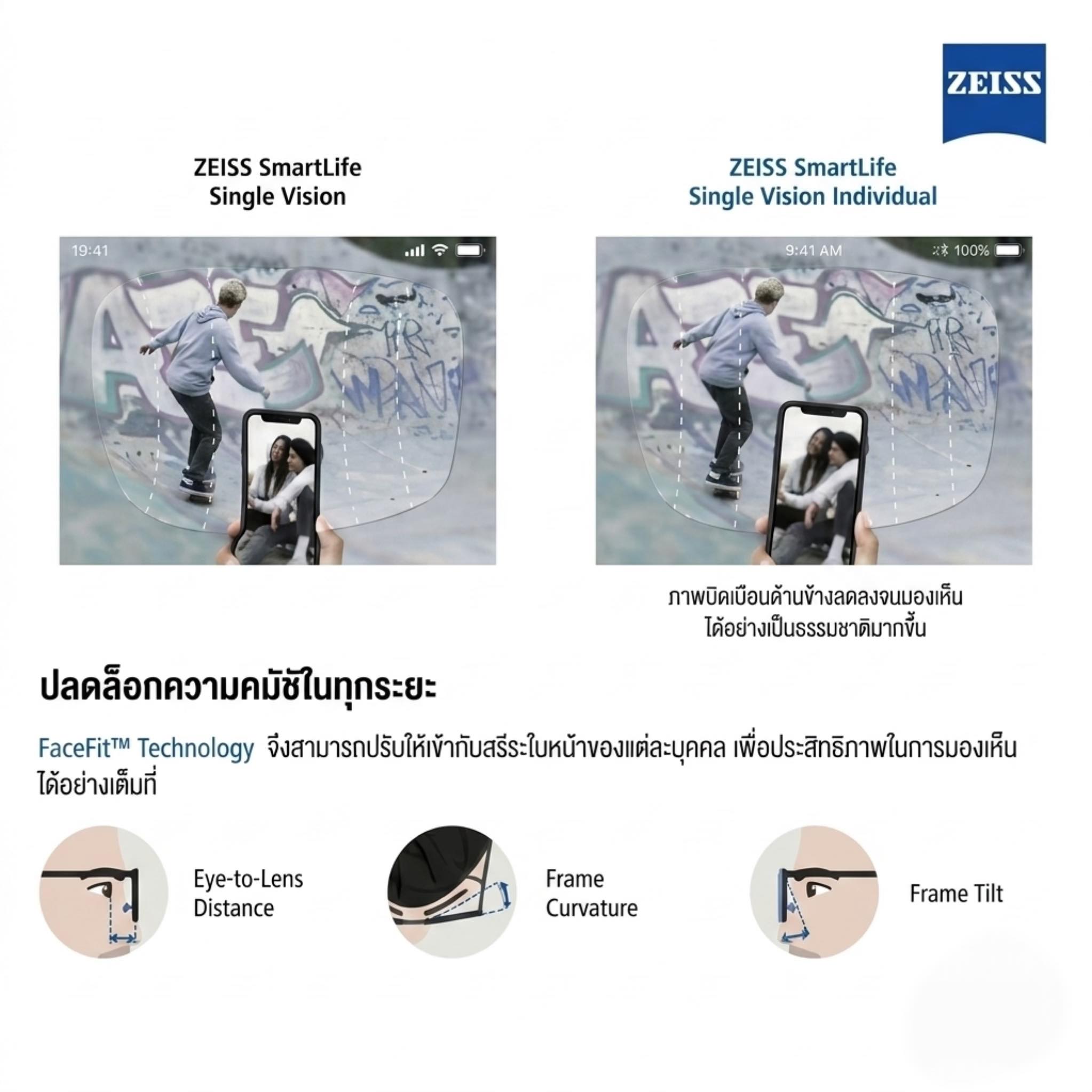 สัมผัสความคมชัดทุกมิติกับ ZEISS SmartLife ที่ Supparerk Vision Center.