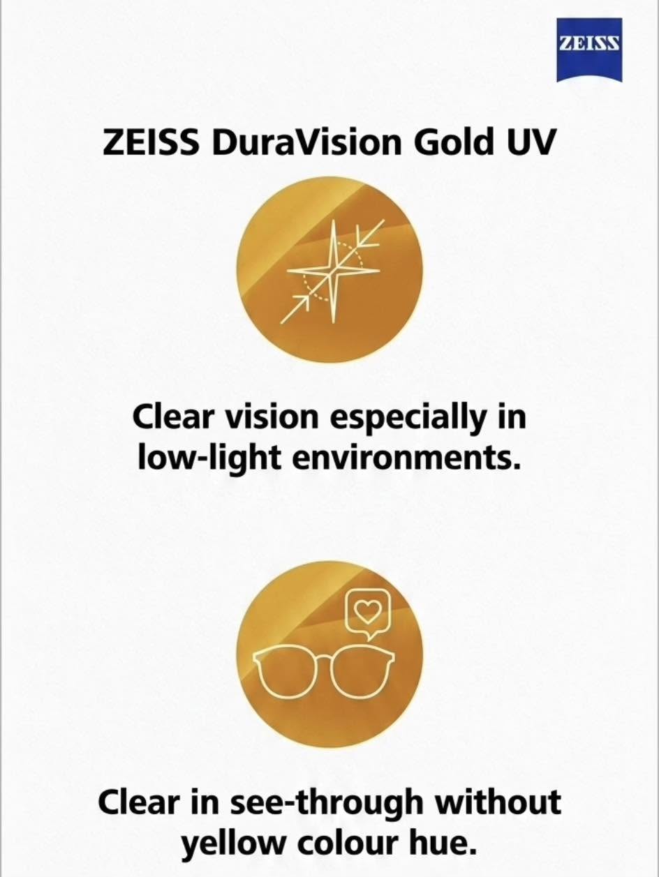 ZEISS DuraVision Gold UV นวัตกรรมผิวเคลือบเลนส์ระดับพรีเมียมล่าสุด